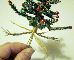 karácsonyfa drótból