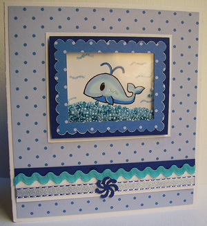 delfines rázókártya képeslap