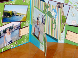 scrapbook flag book készítés