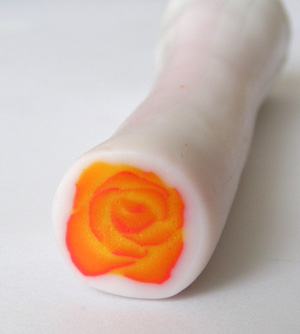 millefiori süthető gyurma készítés rózsa