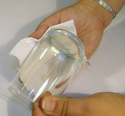 kisvirágos poharak üvegfestés